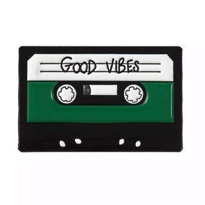 📍5/$25 Enamel Pin Cassette Tape “Good Vibes”